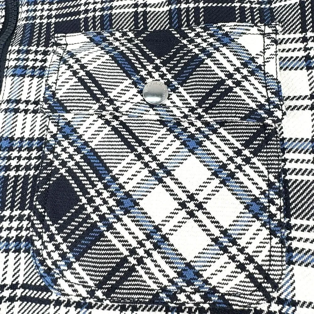 Woolrich The Timber Padded Overshirt Plaid Full Zip Jacket Shacket Mens Large